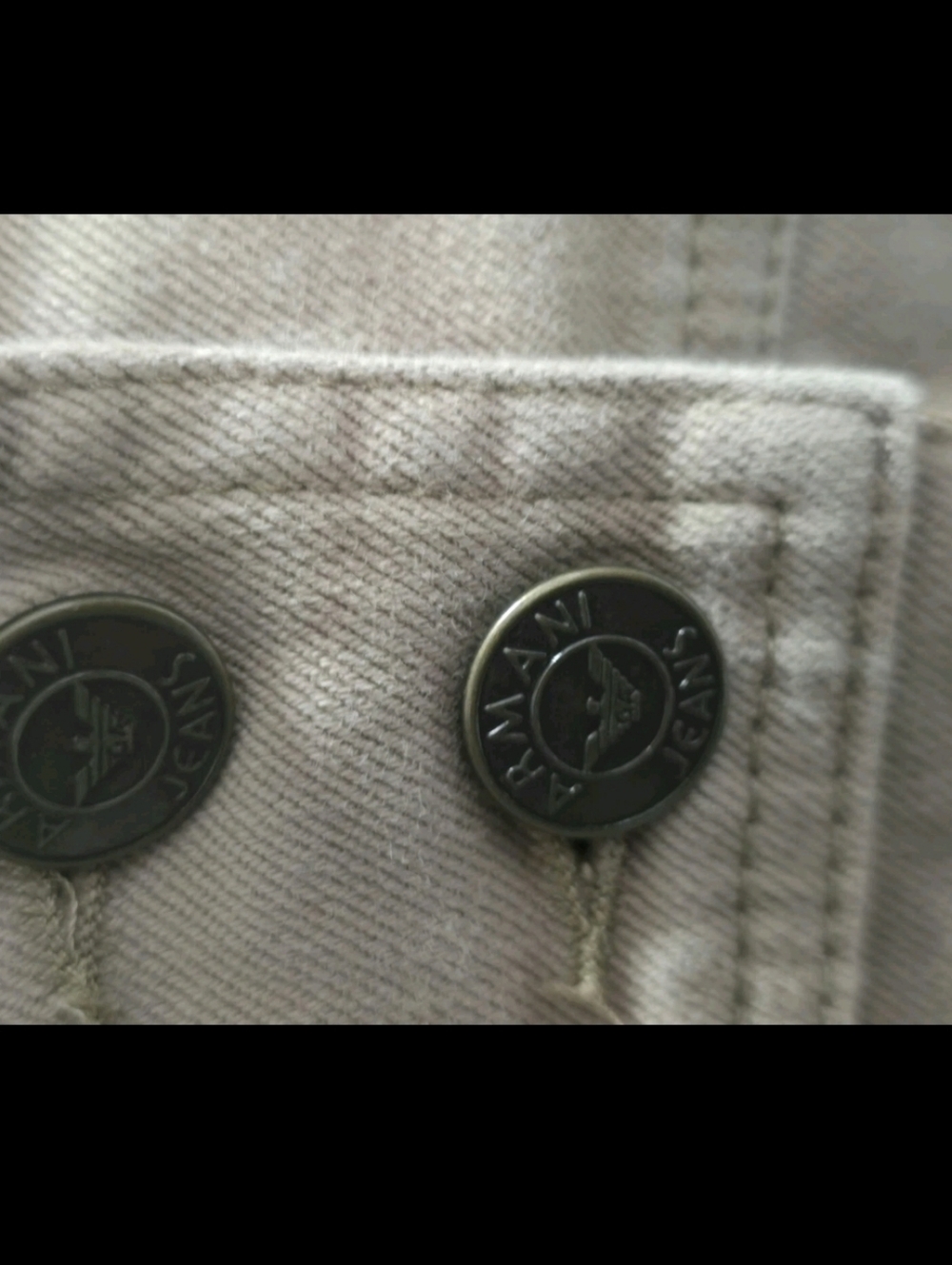 Armani Jeans Khaki Denim Mini‎ Skirt Comfort Fit Size 8 - Picture 8 of 13